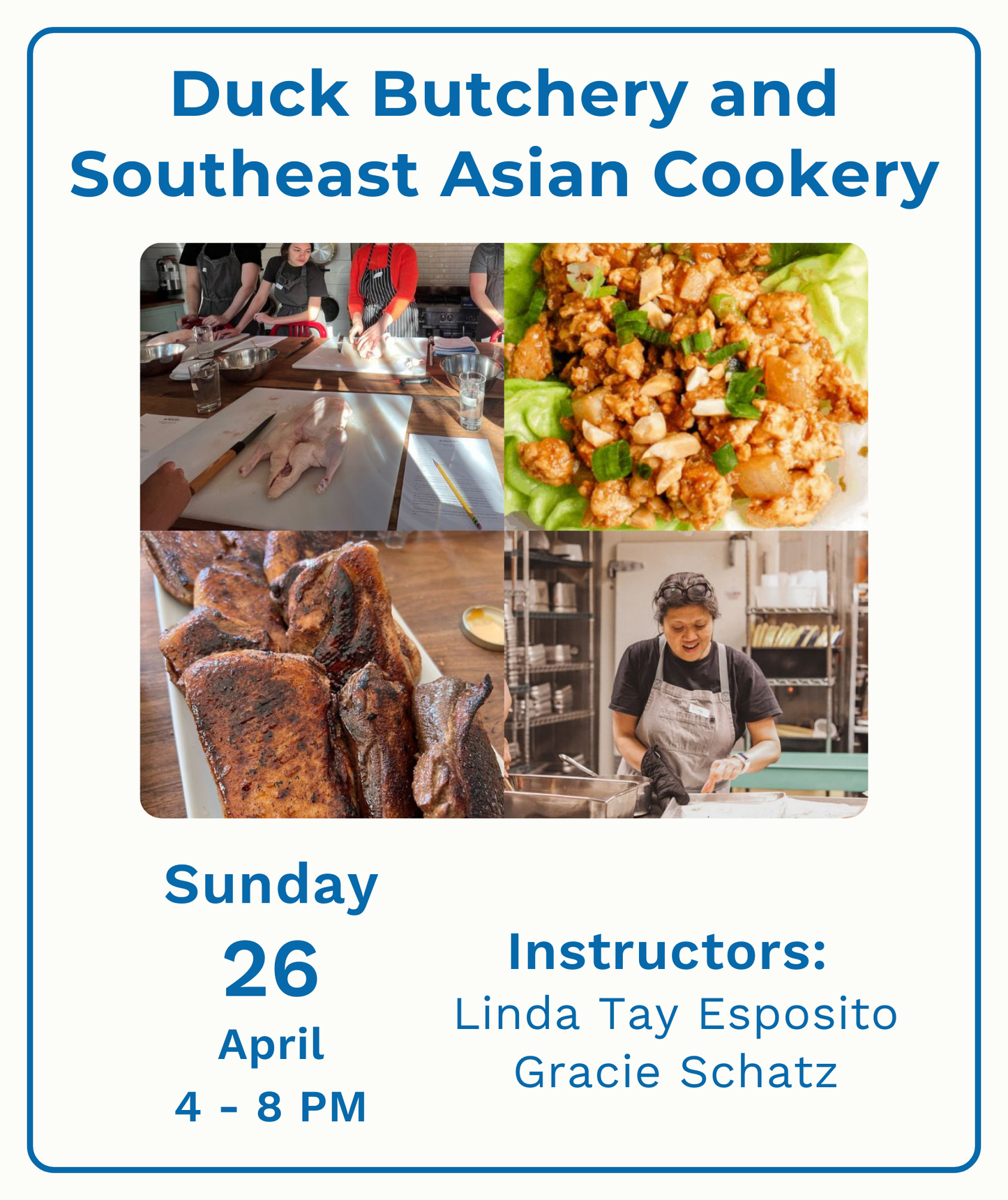 Duck Butchery and Southeast Asian Cookery