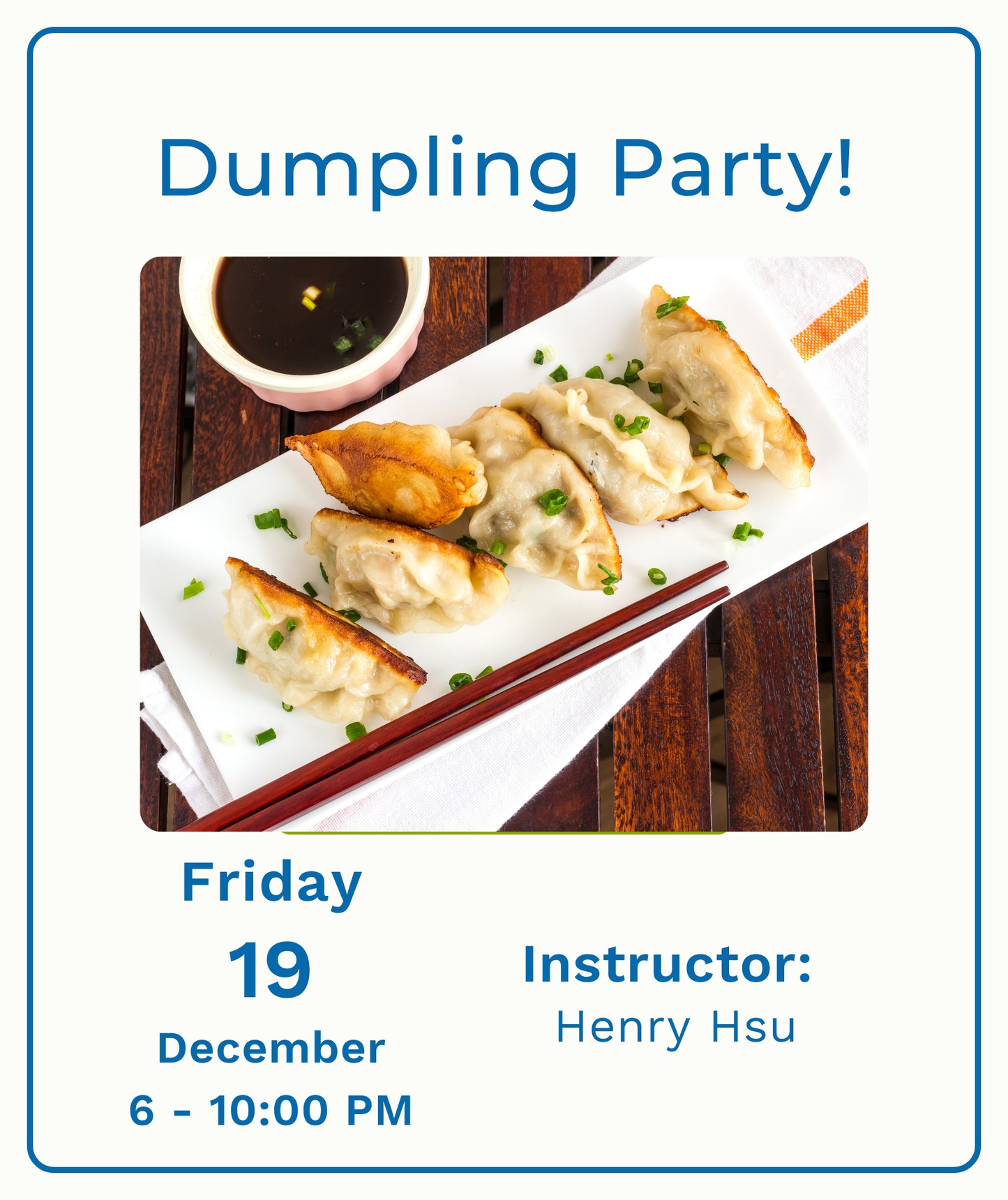 Dumpling Party!
