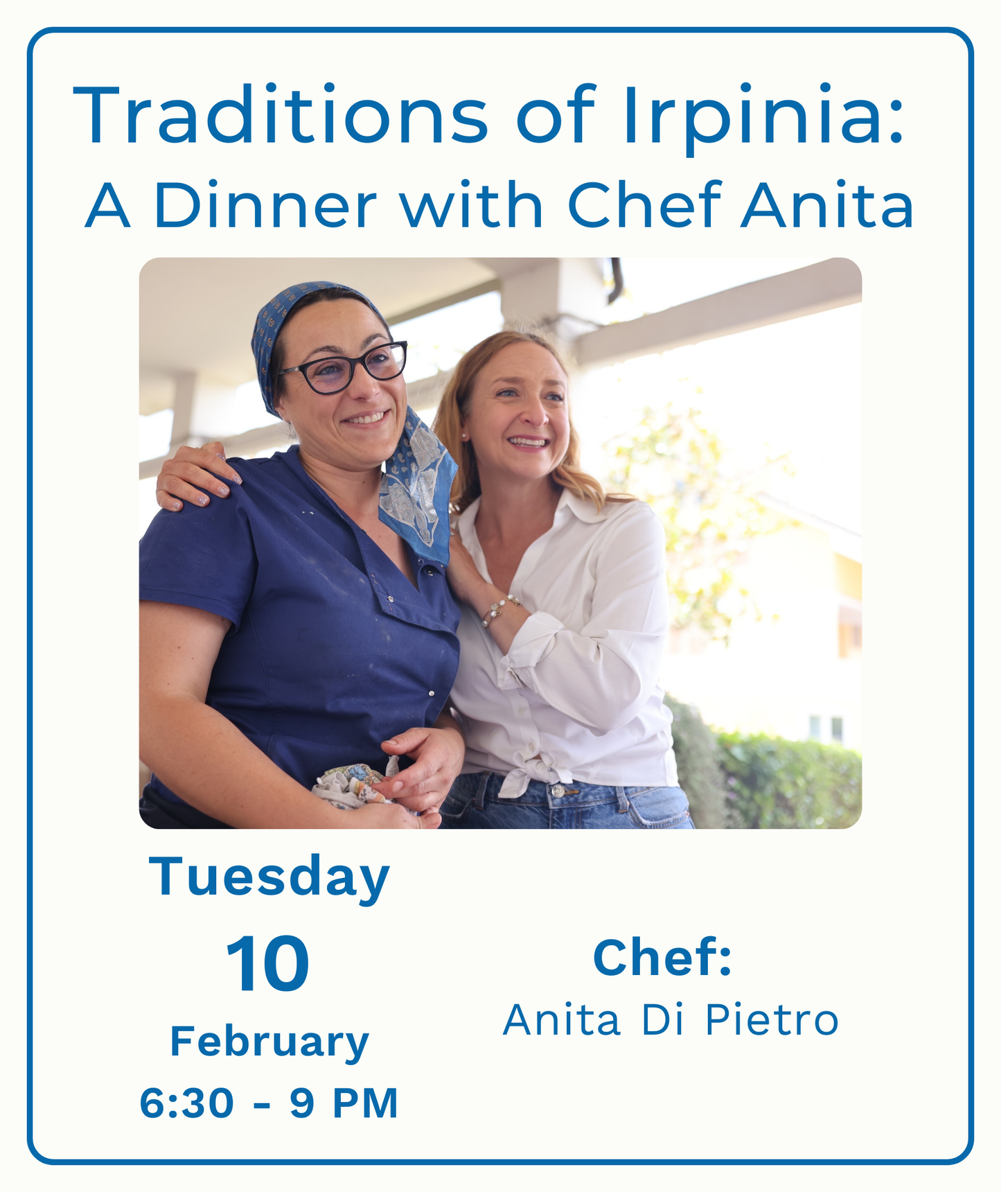 Traditions of Irpinia: A Dinner with Chef Anita