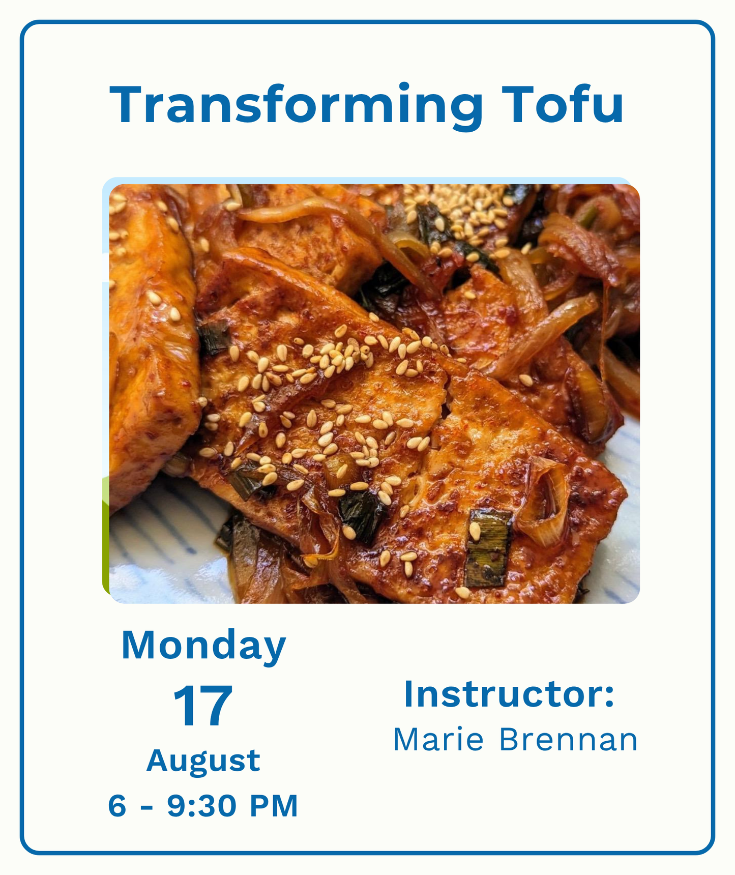 Transforming Tofu