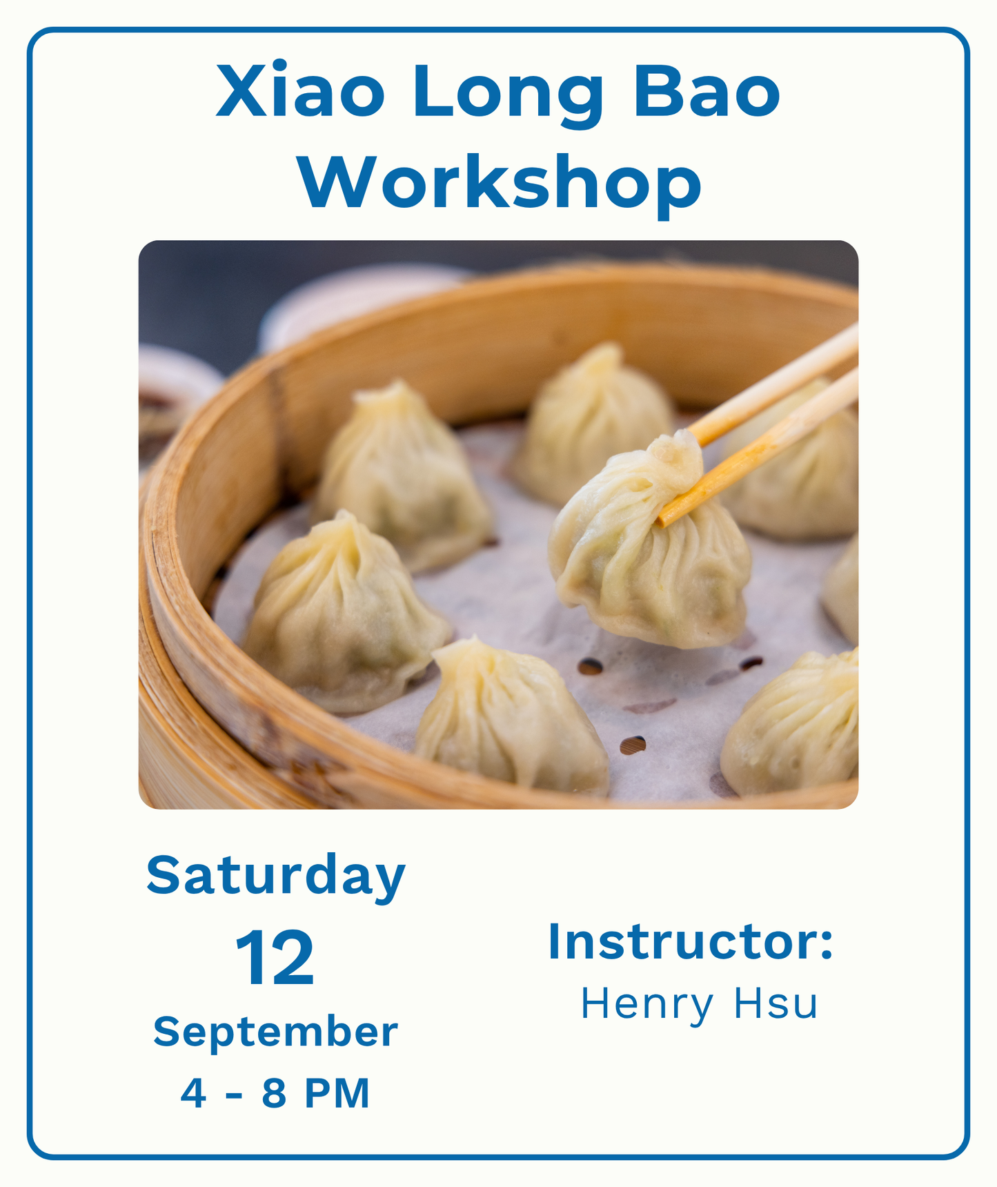 Xiao Long Bao Workshop
